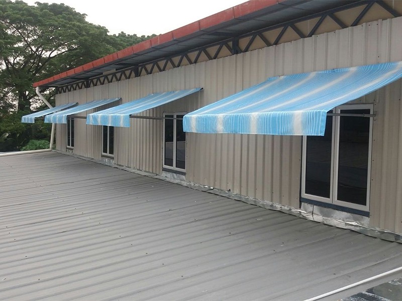 Fixed Canopy Fabric Awnings Malaysia RSK Iron & Canvas