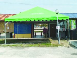 2 set Green Color Pyramid Canopy with Logo in Pandamaran, Klang 2