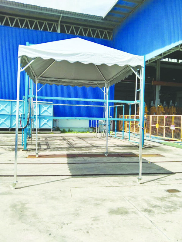 Pyramid Canopy with wheels (12' x 10' x (H) 10' photo 2021 09 28 15 18 14