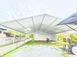 Marquee Tent 15m x 3 blog cw A-gate Frame & sidewall photo 2022 09 18 15 44 23