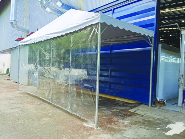 Pyramid Canopy cw Transparent Canvas - 10 x 25 pyramid transparent 10x25 1