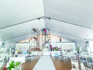 Marquee Tent - White Ceiling Drapes marquee white 1