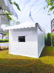 Arabian Canopy cw Zip Rollup Sidewall, Netting Window Sidewall, Plain Sidewall & Canvas Awning arabian w rollup 1