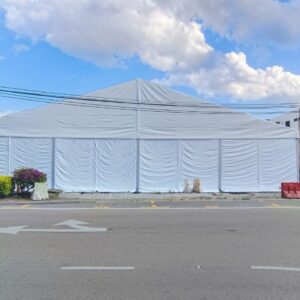 20m Marquee Tent cw Agate Frame & Canvas + Sidewall (10 Blog) (Size  20m x 50m x 3.8m (H))
