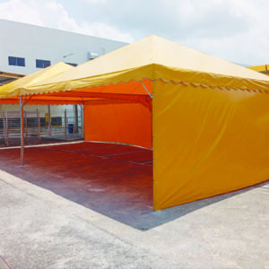 Yellow Pyramid Canopy c/w electric item