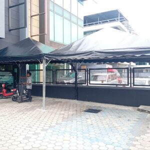 Pyramid Canopy cw Black Canvas (10' x 16')