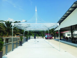 Transparent Arabian Canopy - 17 x 20 x 10 (H) transparent canopy 1
