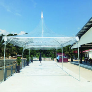 Transparent Arabian Canopy - 17 x 20 x 10 (H)