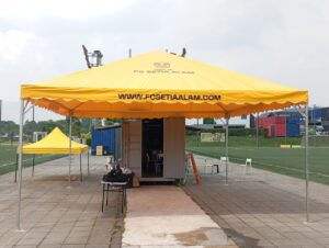 Yellow Pyramid Canopy cw Logo yellow canopy 1